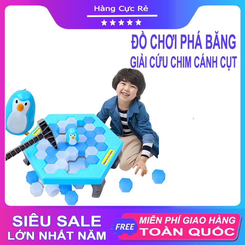 Đồ chơi trẻ em phá băng giải cứu chim cánh cụt, Trò chơi phù hợp bé gái bé trai - Shop Hàng Cực Rẻ