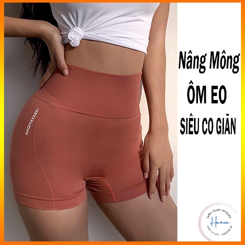 Quần Đùi Tập Gym Yoga Gen Bụng Nâng Mông Co Dãn Thấm Hút Mồ Hôi Chất Đẹp Siêu Co Giãn Nhiều Màu