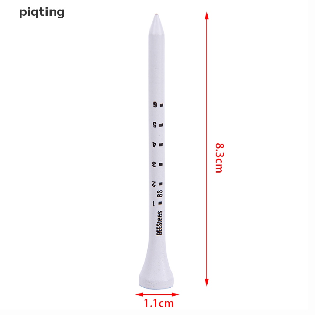 Piqt 50PCS Professional Golf Tees 83mm White Golf  Tee Scale Golf Tees EN