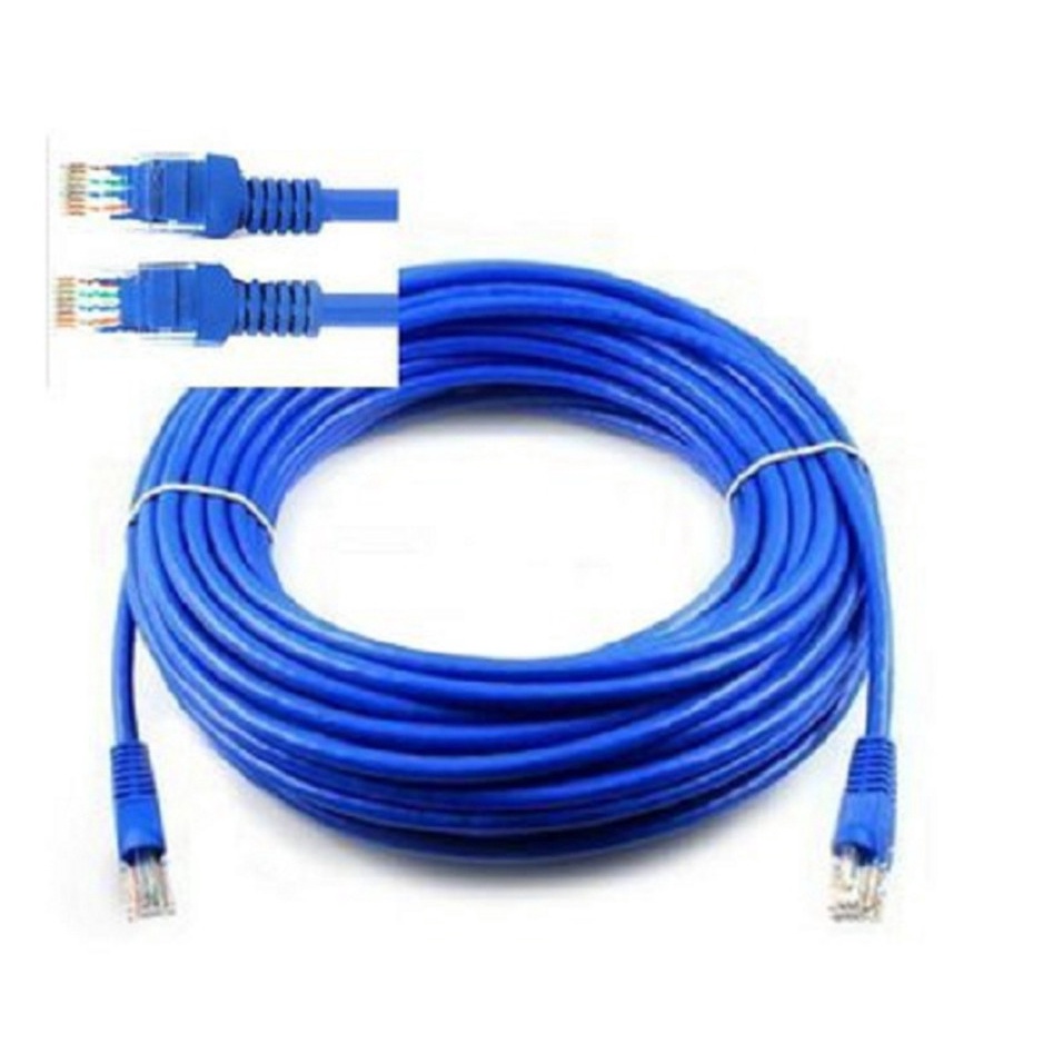 Dây Mạng Bấm Sẵn Cat 5 dài 15M 20M 25M 30M cao cấp nhiều màu giao ngẫu nhiên BUNOC's