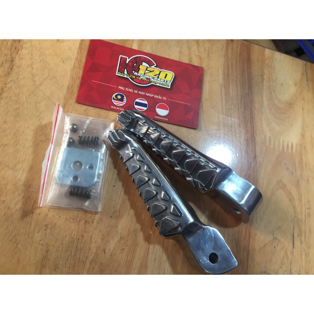 Gác chân nhôm sau xương cá raider-honda