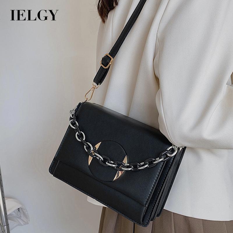 Túi Đeo Vai Hình Vuông Cỡ Nhỏ Phối Dây Đeo Sợi Xích Thời Trang Cho Nữ