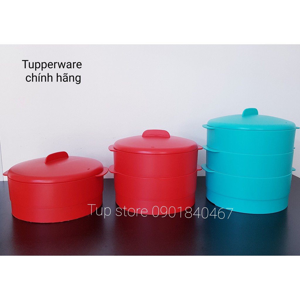 Xửng hấp 3 tầng xanh Tupperware chính hãng🧡 FREESHIP 🧡