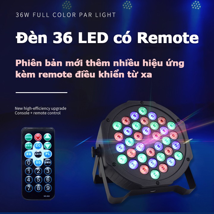 Đèn 36 Led cảm ứng âm thanh có remote điều khiển từ xa