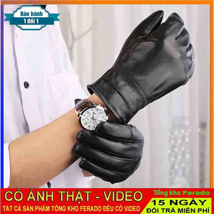 Găng tay nam CAPACCI da cừu chông nước, lạnh