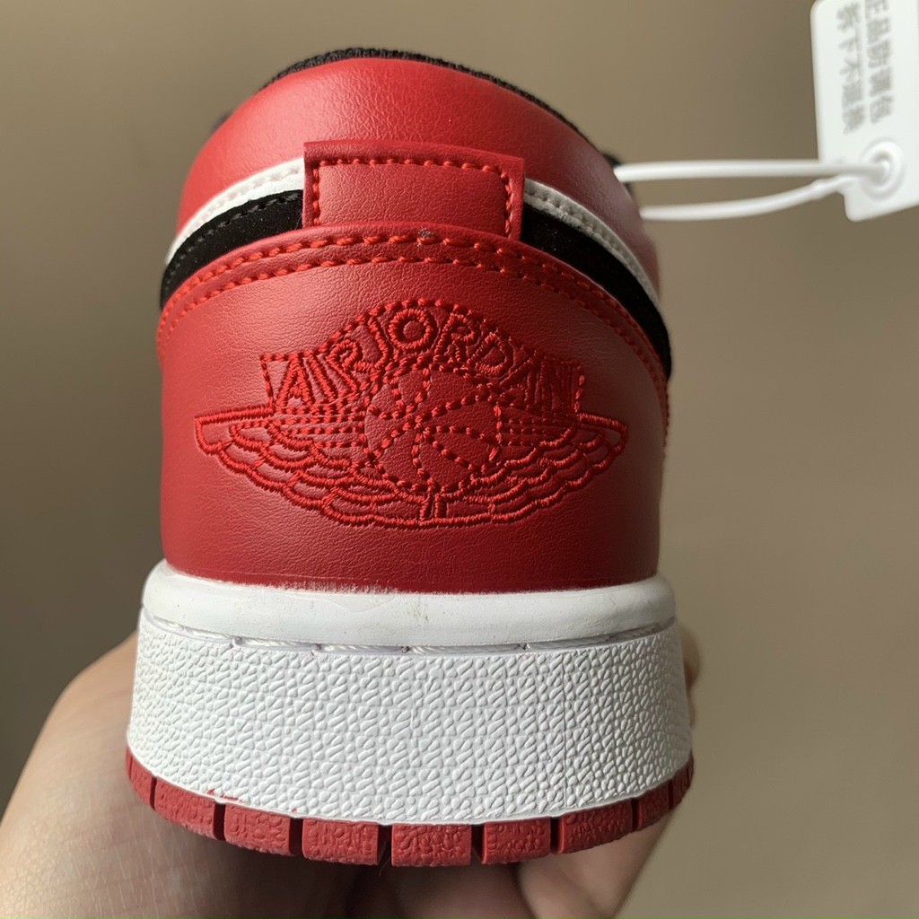 [ Giày jordan 1 low đen đỏ cổ thấp ] giày 1/1 nam nữ đi đều đẹp