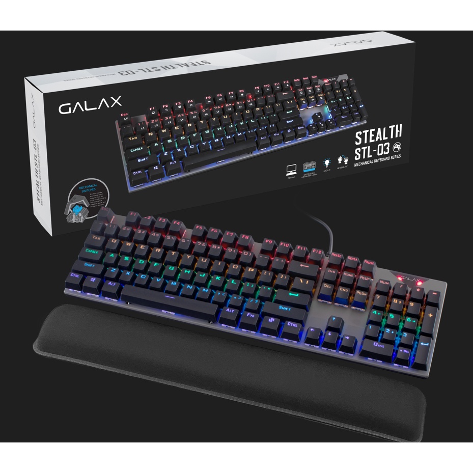 Bàn phím cơ Galax Stealth-03 Blue Switch