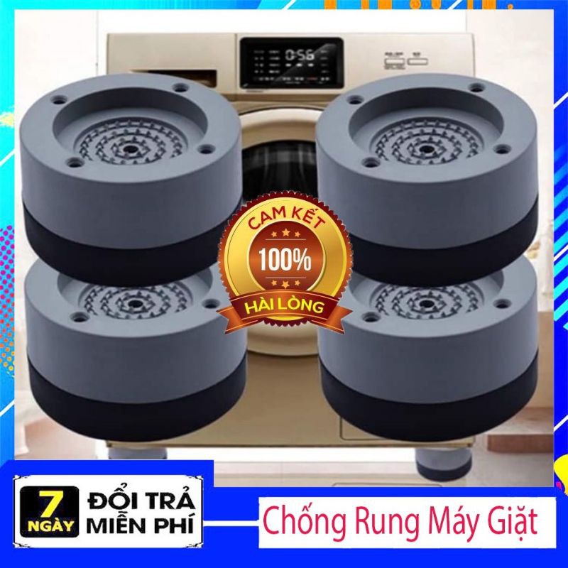 Bộ 4 chân kê máy giặt cao su chống rung bảo vệ động cơ, chống ồn hiệu quả