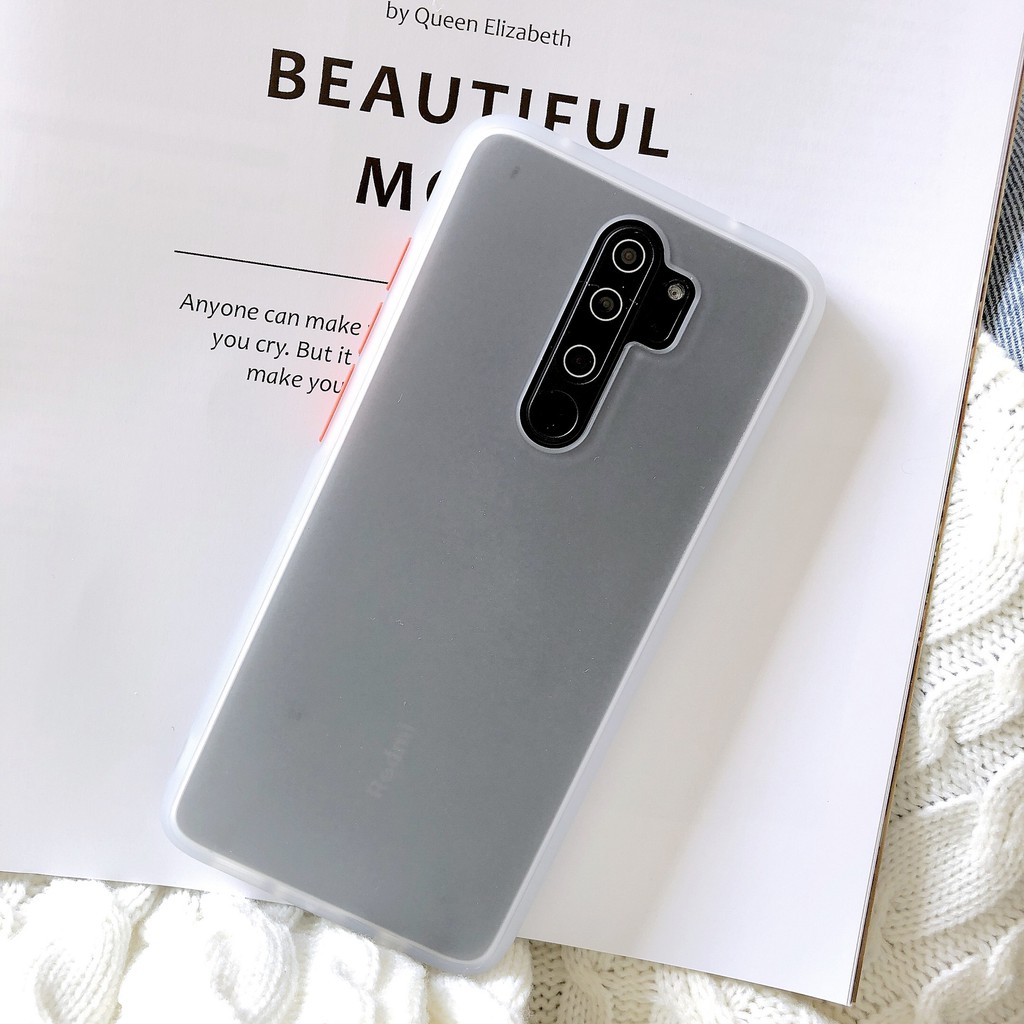 Ốp lưng Xiaomi Redmi Note 8 / Note 8 Pro Redmi 8 / 8A CC9 CC9e Mi 9 mặt lưng nhám viền màu dẻo cao cấp chống bám vân tay