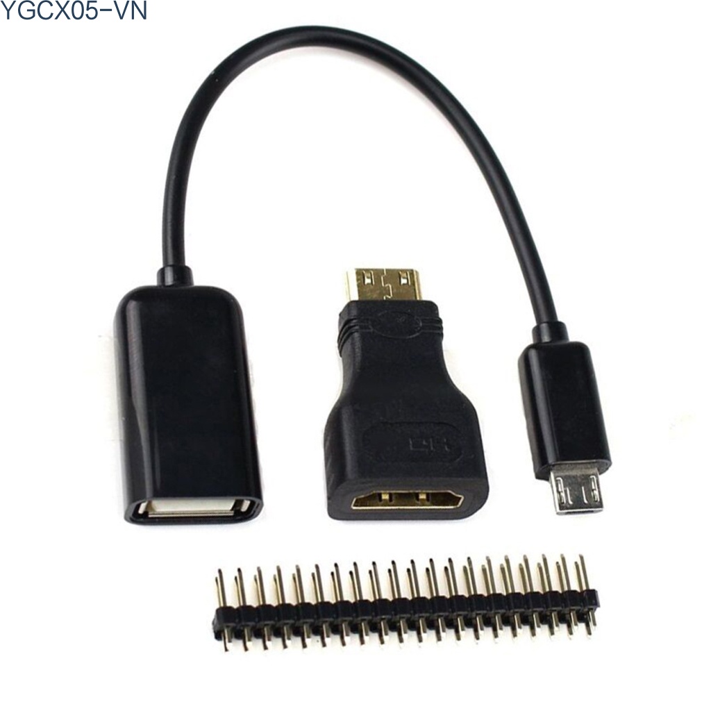 Dây Cáp Chuyển Đổi Micro Usb Sang Usb Cái + Đầu Gpio Pin + Đầu Chuyển Đổi Mini Hdmi-Compatible Sang Hdmi-Compatible Cho Raspberry Pi Zero1.3 / Zero-W | BigBuy360 - bigbuy360.vn