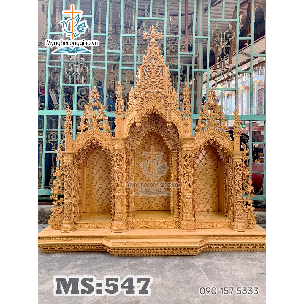 Top Những Mẫu Tòa Gỗ Công Giáo | Bàn Thờ Chúa Treo Tường Bằng Gỗ | Bàn Thờ Công Giáo Cao Cấp | myngheconggiao.vn
