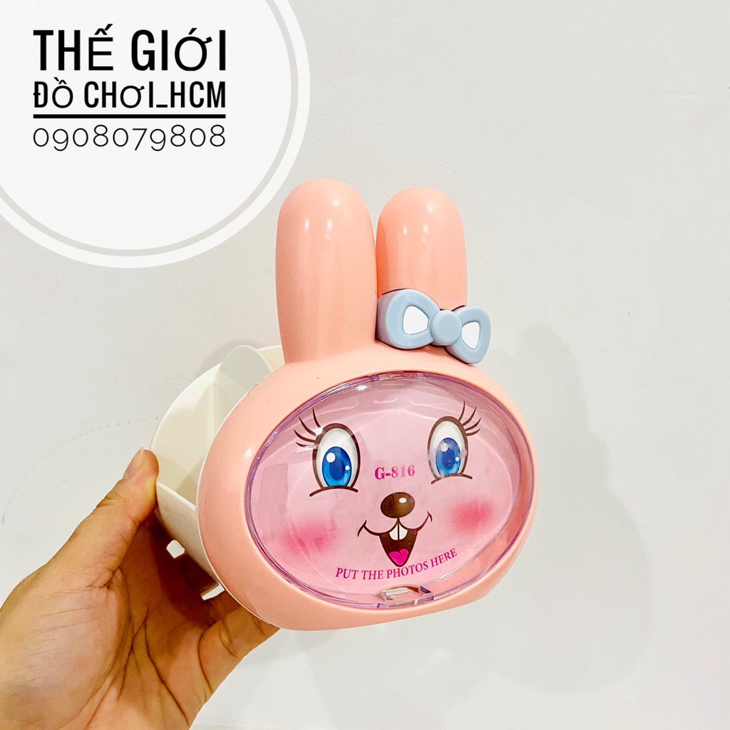 [4 NGĂN-SIÊU TO ] Ống cắm bút để bàn chú heo con/chú thỏ con dễ thương cho bé dùng cắm viết, thước, đồ đựng bút viết học