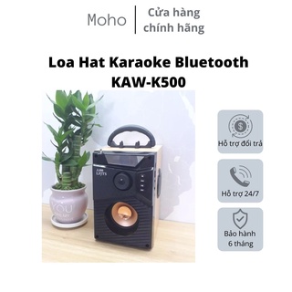 Loa Công Suất Lớn KAW-K500 Cao Cấp + TẶNG MIC HÁT, Loa Hat Karaoke Bluetooth Cầm Tay - Bảo hành 12 tháng