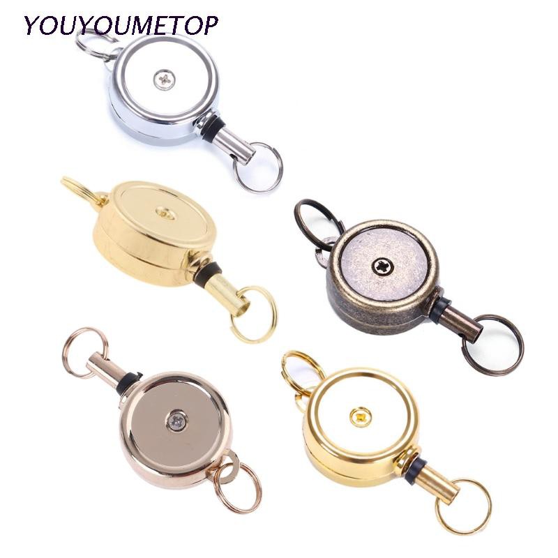 Móc khóa treo thẻ tên dây rút chất liệu hợp kim kẽm