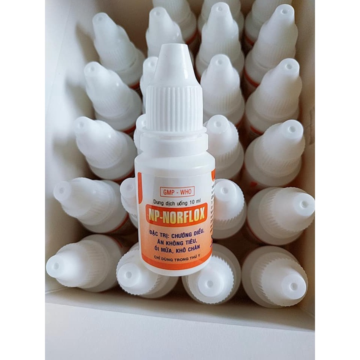 NP NORFLOX 10ml Vật nuôi trướng diều ăn không tiêu, ói mửa, khô chân