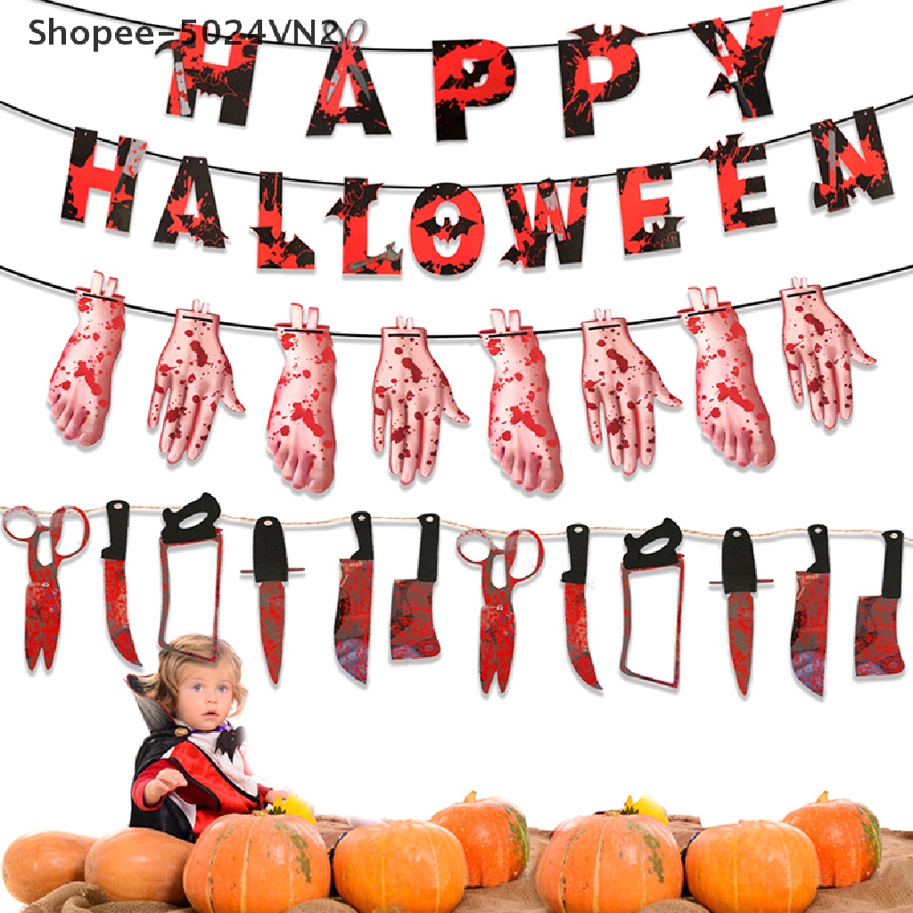 Set 12 Phụ Kiện Treo Trang Trí Halloween