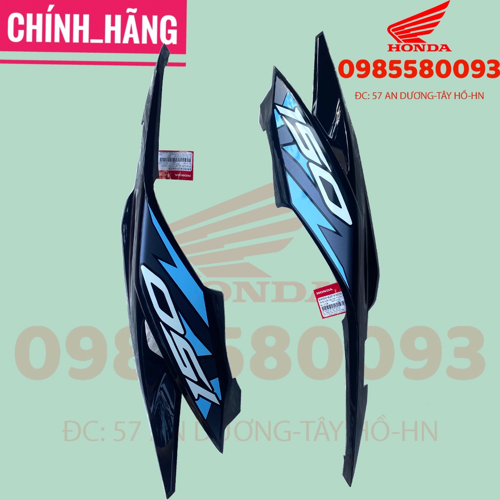 Ốp đuôi sau winner x, ốp sườn màu xanh camo 2021 phiên bản abs, zin hãng honda