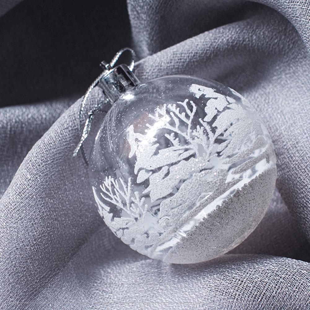 Quả châu trang trí cây thông noel 6cm 8cm U4T5