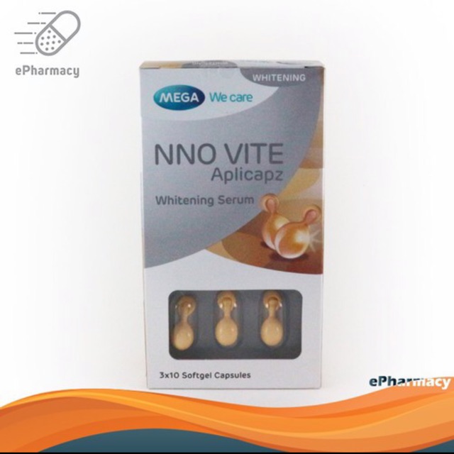 NNO VITE APLICAPZ BLISTER- VIÊN SERUM DƯỠNG TRẮNG DA VITAMIN E (3 vỉ x 10 viên/hộp)