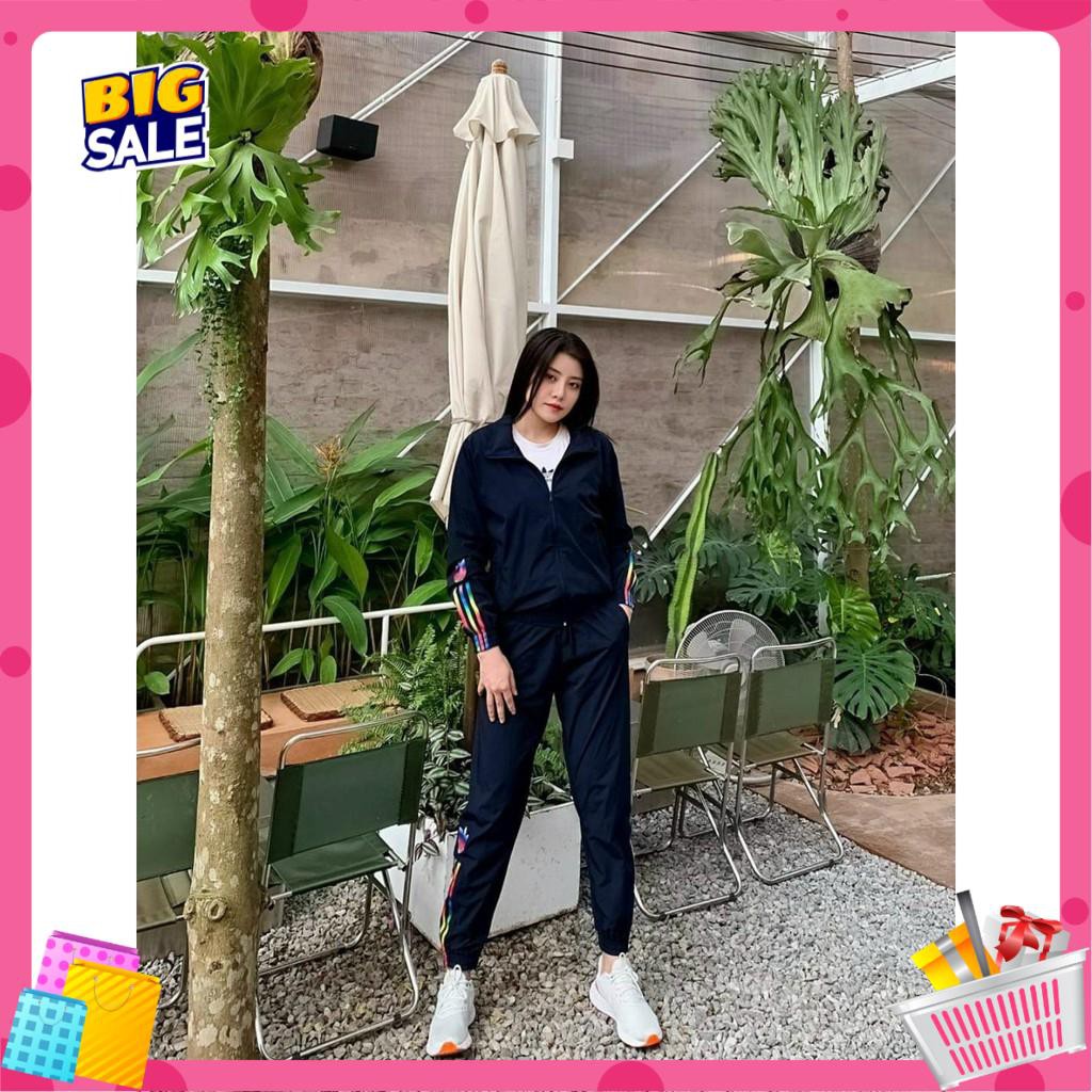 [Size S,M- mẫu viền 7 màu] Bộ quần áo thể thao nữ thu đông nỉ da cá loại 1 nhãn hiệu DAS | BigBuy360 - bigbuy360.vn