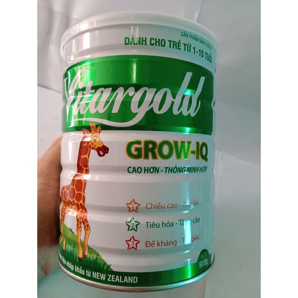 Sữa tăng trưởng chiều cao Vitargold 900g - Trẻ Cao hơn, thông minh hơn