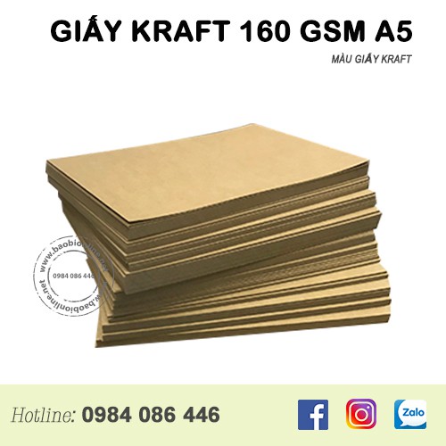 200 TỜ KHỔ A5 GIẤY XI MĂNG GIẤY KRAFT NHẬT NÂU 1 MẶT ĐỊNH LƯỢNG 160GSM - LÀM RUỘT SỔ, LÓT GIẤY VINTAGE,...