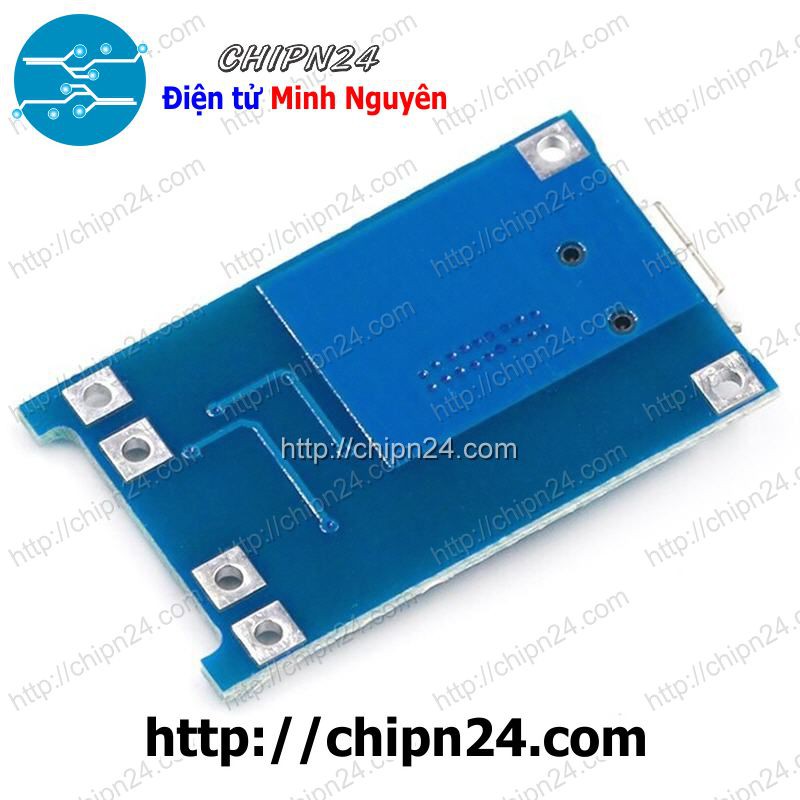 [1 CÁI] Mạch Sạc Pin TP4056 1A Cổng Micro USB có Mạch bảo vệ (Mạch sạc pin 18650)