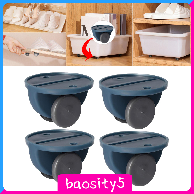 Set 4 Bánh Xe Lăn Mini Dành Cho Đồ Nội Thất