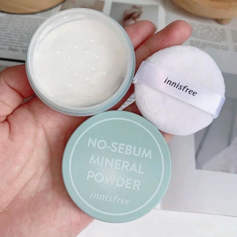 Phấn phủ dạng bột Innisfree No Sebum Mineral Powder kiềm dầu hiệu quả hộp 5g - CO103