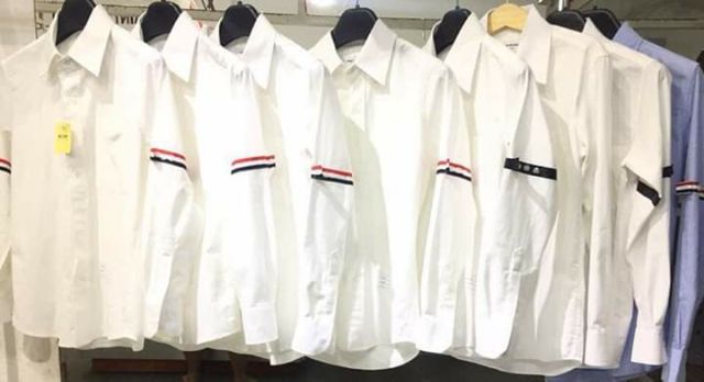 Áo sơ mi thom Browne viền 2 tay (vải oxford chuẩn form, có Big Size)