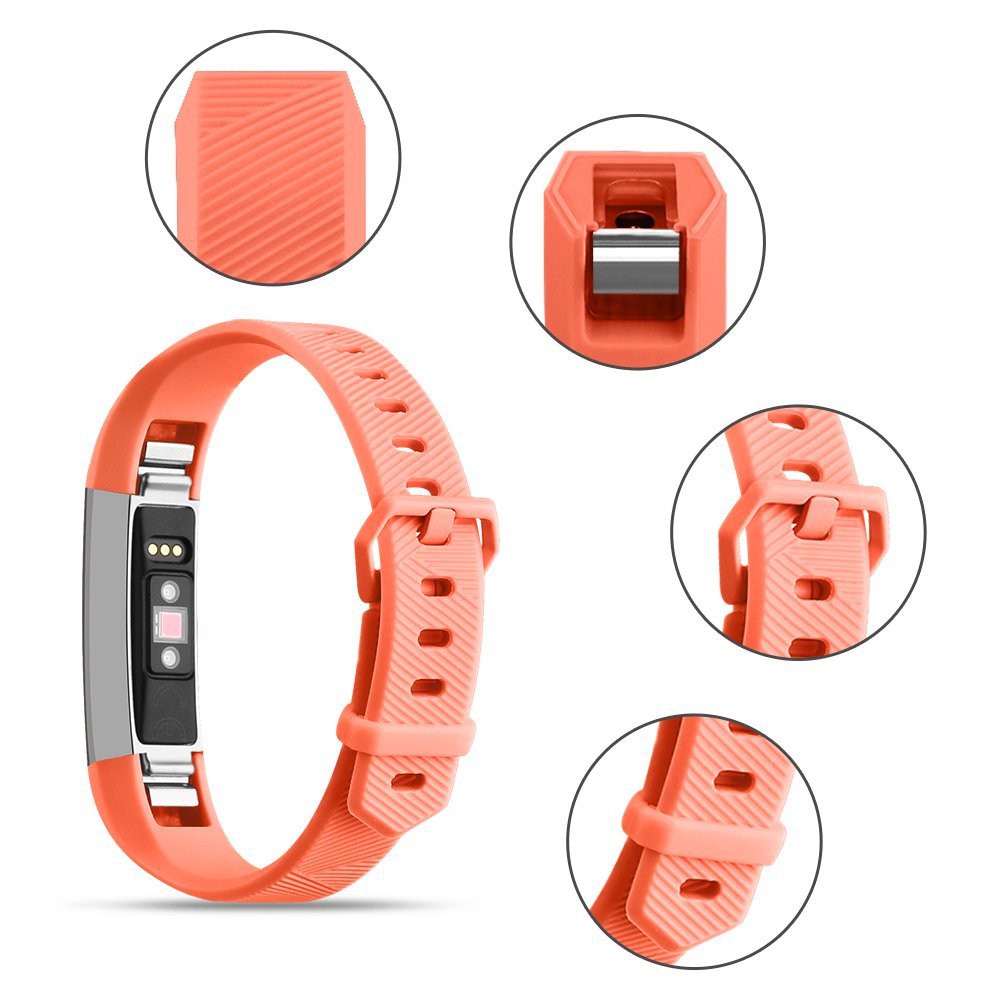 Dây Đeo Thay Thế Chất Liệu Silicon Thiết Kế Nhiều Lỗ Thời Trang Cho Fitbit Alta / Hr