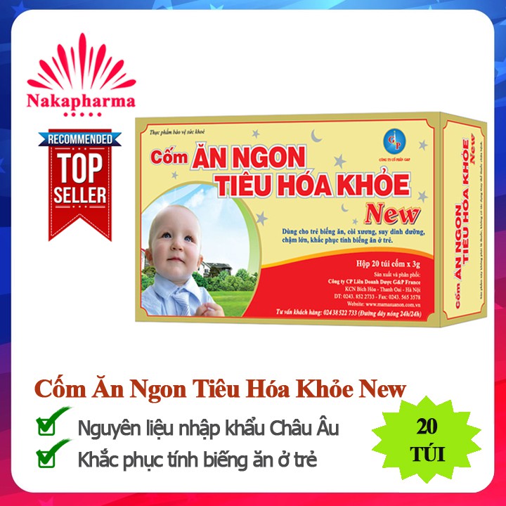 Sữa non Cốm Ăn Ngon Tiêu Hóa Khỏe New G&P France GP - Cho trẻ còi xương, biếng ăn chậm lớn, hay ốm vặt