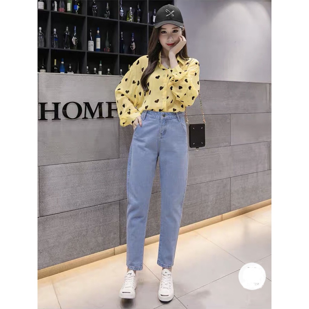 Quần jean ống rộng nữ cạp cao  quần jeans ống rộng lưng cao, vải bò dày đẹp dáng suông hottrend 2022 | WebRaoVat - webraovat.net.vn