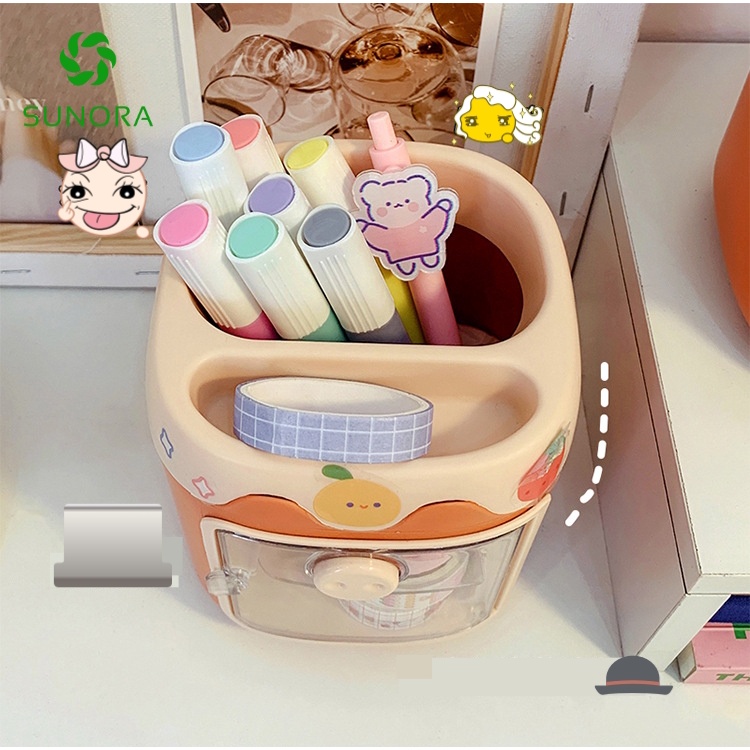 Hộp Bút Để Bàn Dễ Thương Hình Lợn Cute