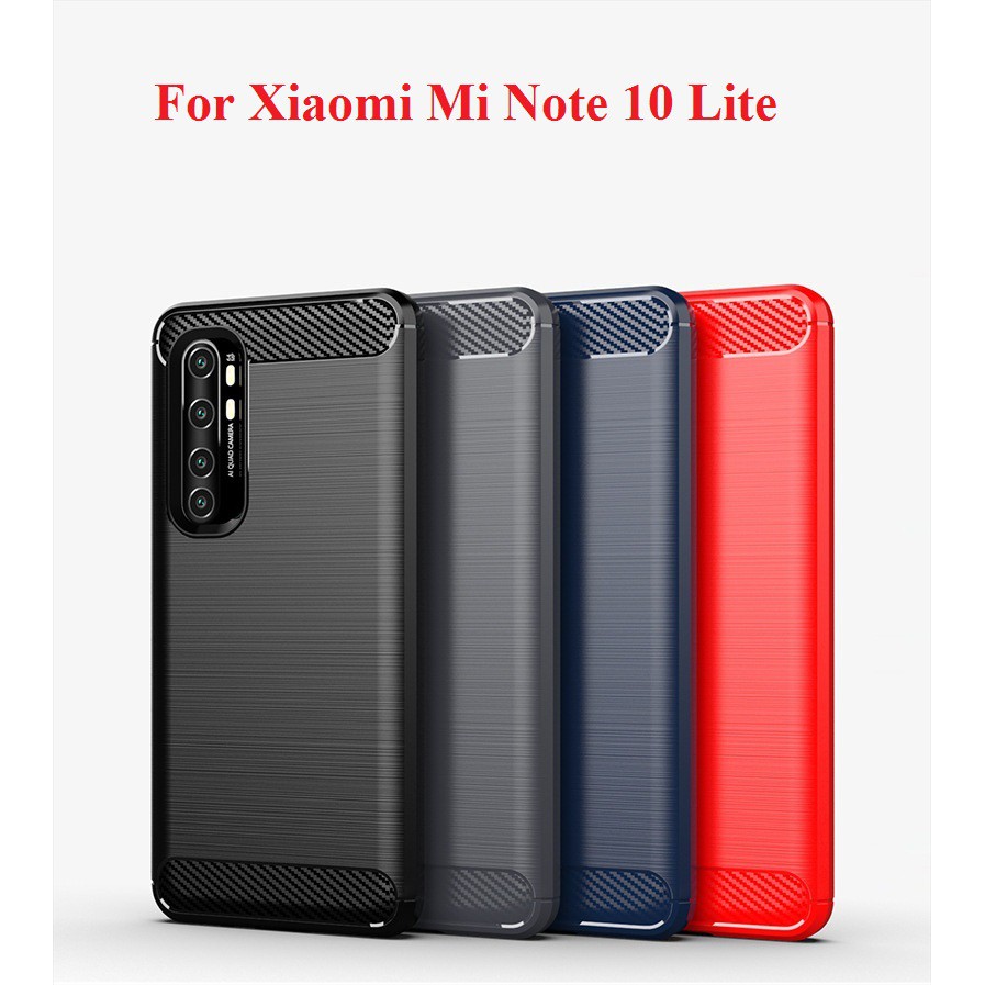 Xiaomi Mi Note 10 Lite minote10lite - Ốp lưng phay xước chống sốc chống bám mồ hôi và vân tay, cầm chắc tay