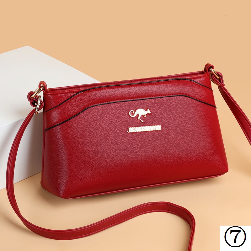 Túi Đeo Chéo Bằng Da Thật Thời Trang Mới 2022 Dành Cho Phụ Nữ Trung Niên