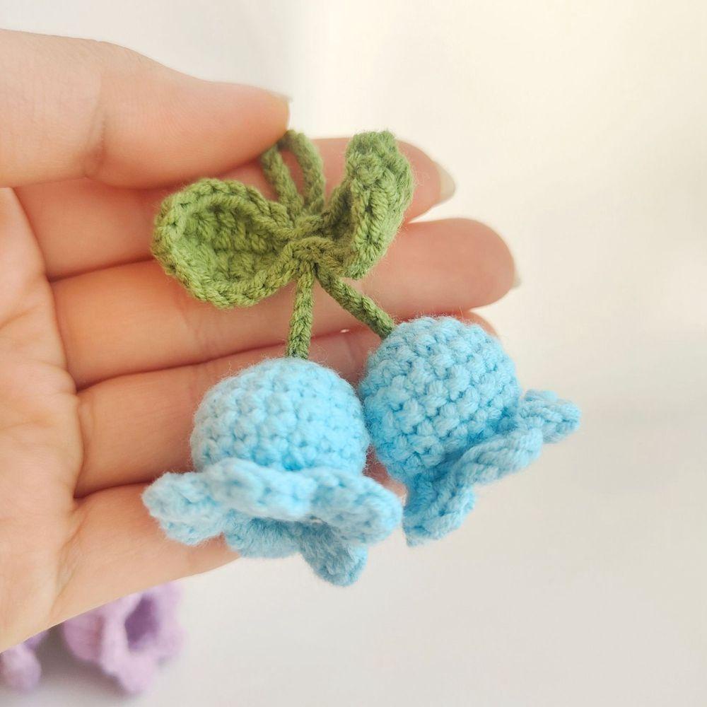 Mặt Dây Chuyền Đan Len Thủ Công DIY Hình Bông Hoa