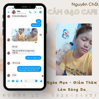 [ 5 CHAI] Tẩy Tế Bào Chết CÁM GẠO CAFE