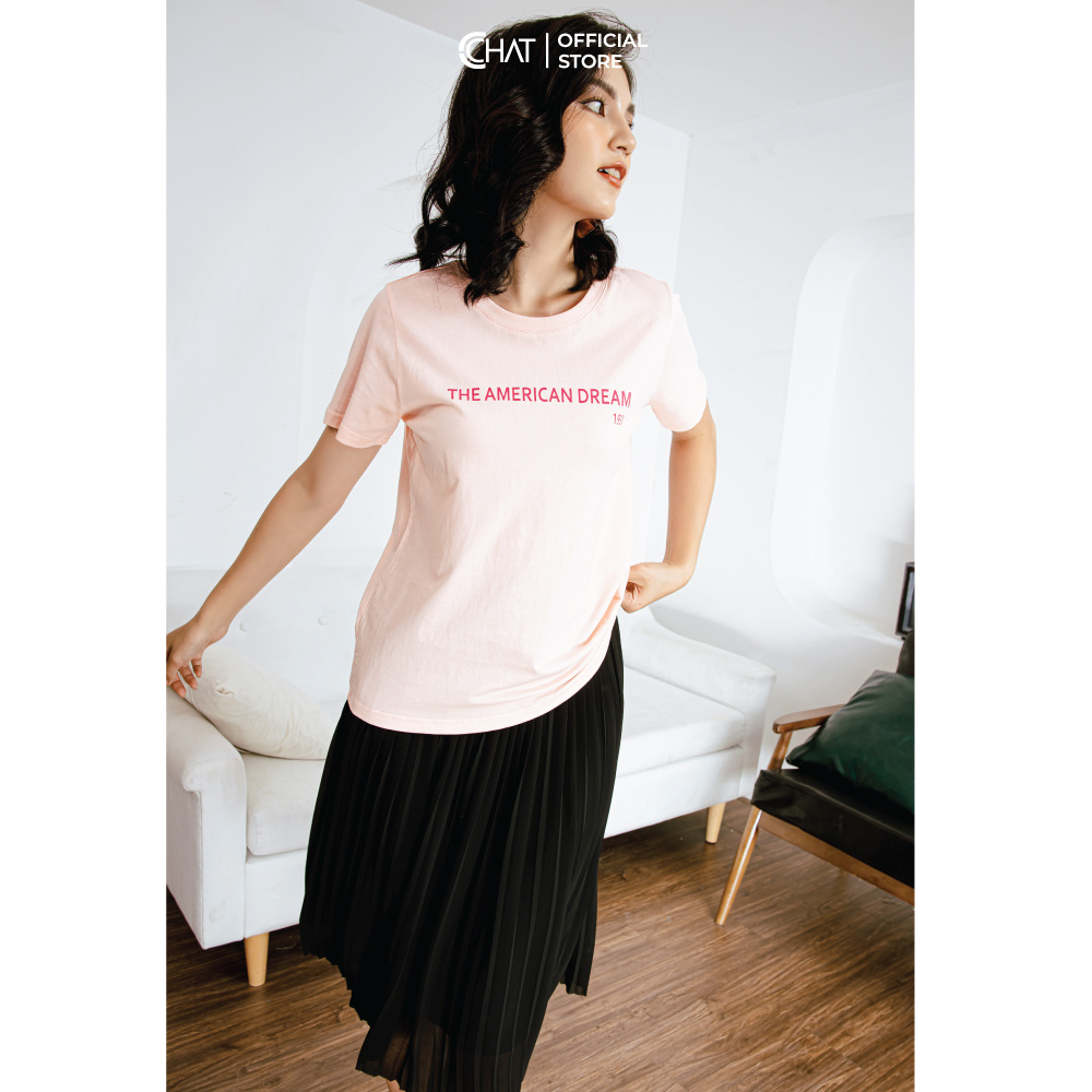 Áo thun nữ t-shirt The American dream CCHAT