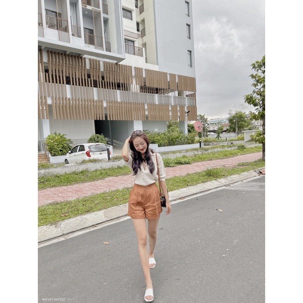 [ 𝐅𝐑𝐄𝐄 𝐒𝐇𝐈𝐏 ]  SÉT ÁO SƠ MI XỐP TÔ ONG QUẦN SHORT ĐÙ