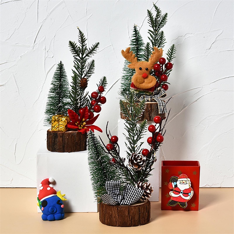 Tmdbyx Cây Thông Giáng Sinh Để Bàn Có Đèn Led Dễ Thương