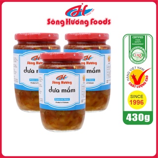 3 Hũ Dưa Mắm Sông Hương Foods Hũ 430g - Ăn kèm , bún , phở , mì tôm , thịt nướng , tốt tiêu hóa