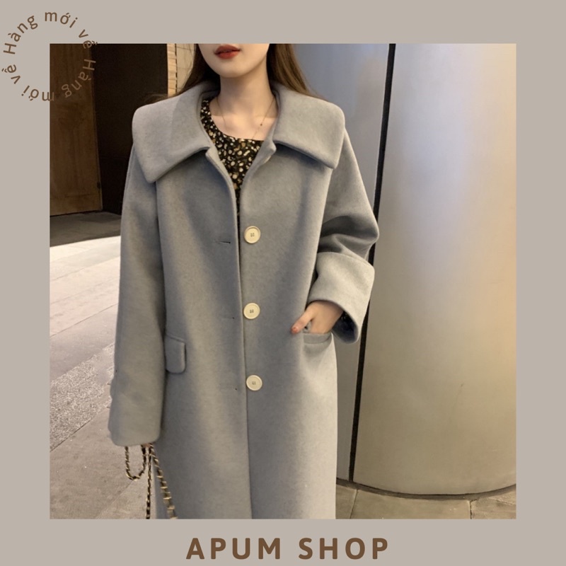 Áo dạ dáng dài, áo khoác dạ dày form Hàn Quốc | BigBuy360 - bigbuy360.vn