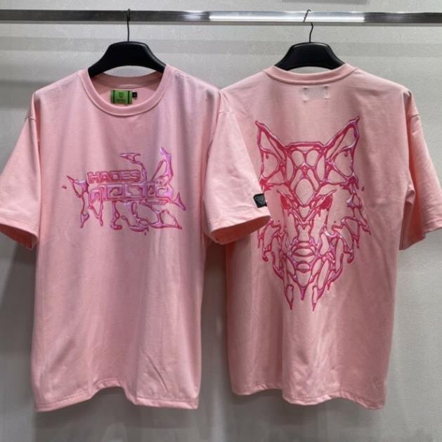 Áo Thun HADES Singum Hình Sói Local Brand Màu Hồng Tay Lỡ Form Rộng, HD Tee Handes Full Tag Cat STORE UNISEX