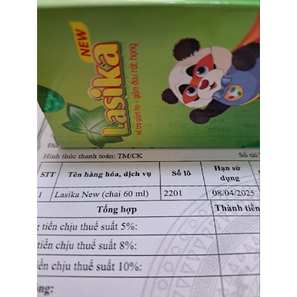 SIRO HO CHO BÉ LASIKA NEW 60ML