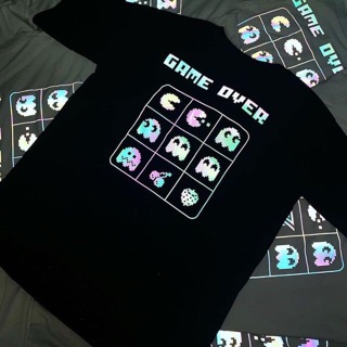 🔥Áo Thun Tshirt Form Rộng Game Over Icon