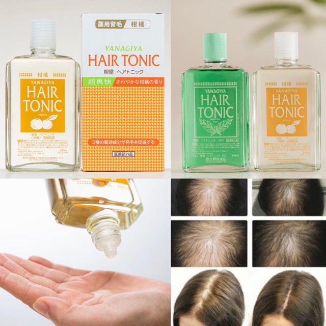 Tinh Chất Dầu Bưởi Dưỡng tóc Yanagiya Hair Tonic Nhật Bản Kích Thích Mọc Tóc 240ml
