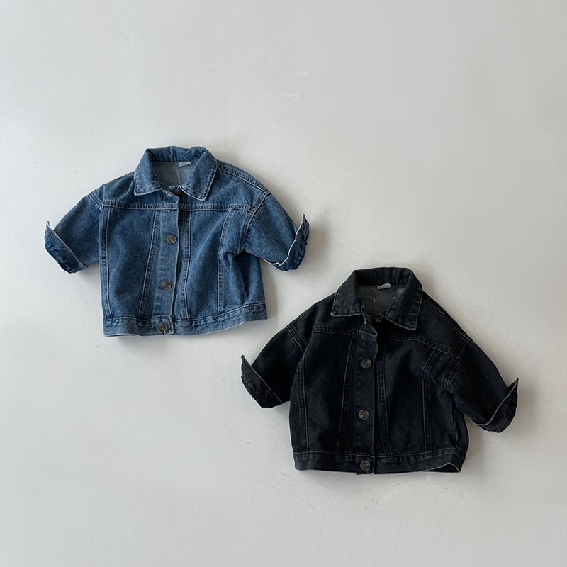 Áo Khoác Denim Thời Trang Mùa Thu Cá Tính Cho Bé