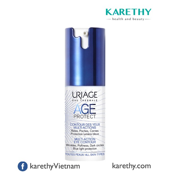 Uriage Age Protect Multi-Action Eye Contour: Kem Giảm Quầng Thâm &amp; Bọng Mắt (15 ml)