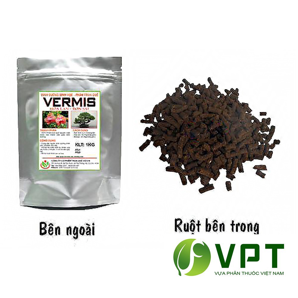 Bán Vermis - Phân trùn quế dạng viên tan chậm gói 500g hàng chuẩn, nhập khẩu và phân phối.